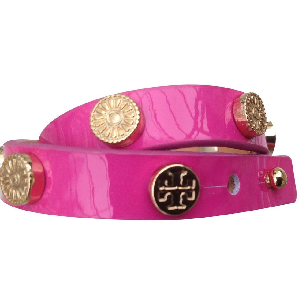 Like new, leather studded bracelet